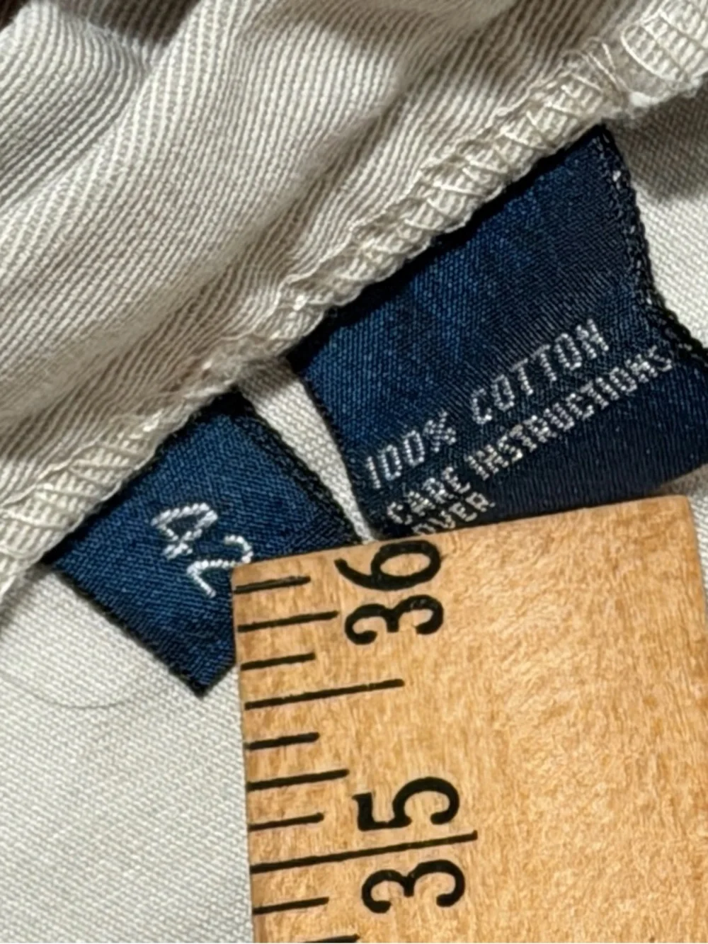 Polo Ralph Lauren Tyler Cotton Khaki Men’s Shorts Size 42 Pleated Front Vintage - Picture 4 of 8
